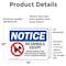 Signmission No Animals Except Service Animals, 14 in W x Rectangle, Vinyl Decal OS-2PACK-NS-D-1014-L-16015 - alternate 5